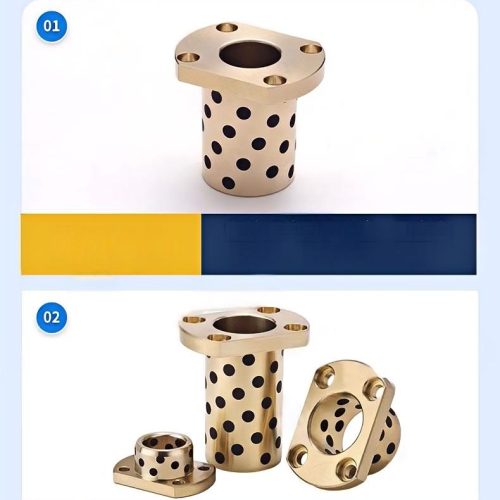 Flanged Oilless Graphite Plugged Bronze Bushings