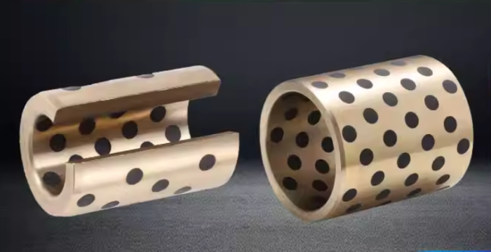 LM and an extended LM-L oilless linear bronze bushing.